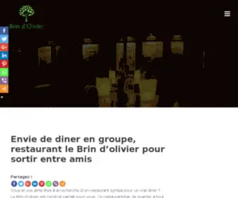 Restaurant-Lebrindolivier.com(Le brin d'olivier restaurant vaison la romaine le brin d'olivier 84) Screenshot