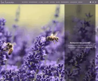 Restaurant-Les-Lavandes.fr(Restaurant les Lavandes) Screenshot