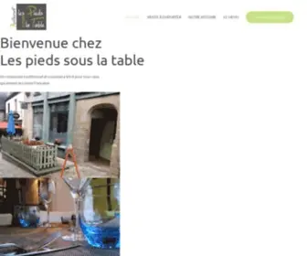 Restaurant-Lespiedssouslatable.fr(Restaurant Les pieds sous la table à Vitré) Screenshot