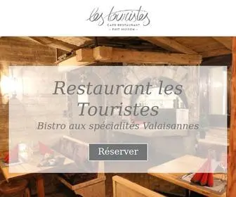 Restaurant-Lestouristes.ch(Bienvenue au restaurant Les Touristes) Screenshot