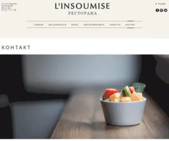 Restaurant-Linsoumise.com(L'insoumise Restaurant Paris 15e) Screenshot