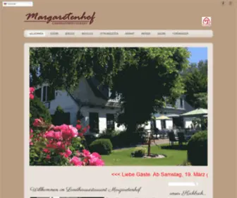 Restaurant-Margaretenhof.com(Restaurant Margaretenhof auf der Insel Fehmarn) Screenshot