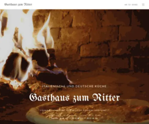 Restaurant-Ritter.de(Italienische und deutsche Küche) Screenshot