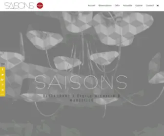 Restaurant-Saisons.com(Restaurant 1 étoile Michelin à Marseille) Screenshot