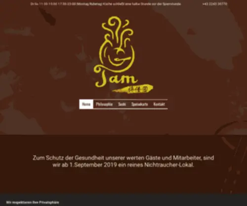 Restaurant-Tam.at(& Chinarestaurant Tam in Klosterneuburg) Screenshot