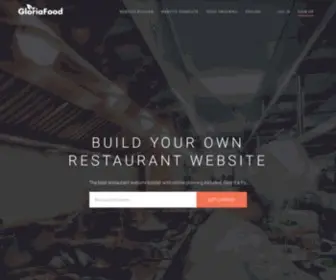 Restaurant-Website-Builder.com(Build your own restaurant website) Screenshot