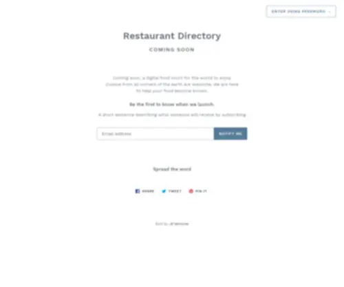 Restaurant.directory(Restaurant Directory) Screenshot