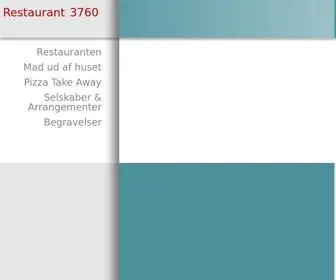 Restaurant3760.dk(Restaurant & Café i Gudhjem) Screenshot