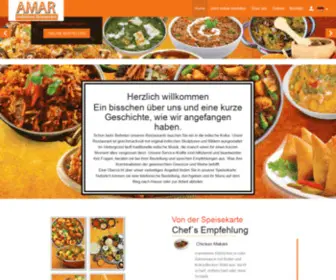 Restaurantamar.de(Restaurant Amar) Screenshot