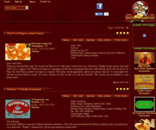 Restaurantandfood.com(The Best Restaurants in one Place) Screenshot