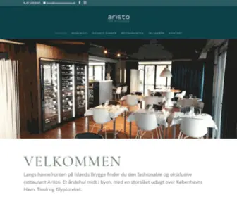 Restaurantaristo.dk(Forside) Screenshot