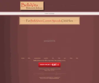 Restaurantbellavita.com(Bella Vita) Screenshot