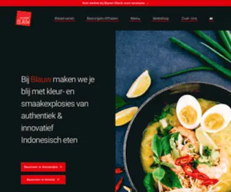 Restaurantblauw.nl(Restaurant Blauw) Screenshot