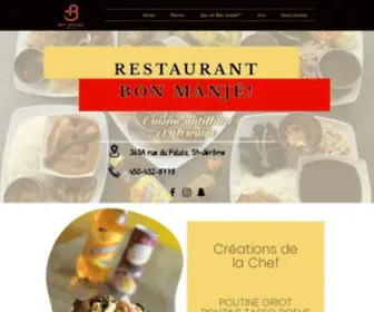 Restaurantbonmanje.com(Accueil) Screenshot