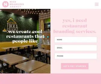 Restaurantbrandingbynice.com(Nice Branding Agency) Screenshot