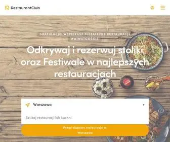 Restaurantclub.pl(Nr 1 REZERWACJE ONLINE) Screenshot