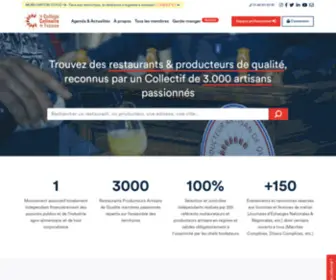 Restaurantdequalite.fr(Présentation du Collège Culinaire de France) Screenshot