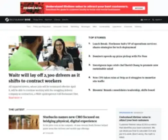 Restaurantdive.com(Restaurant News and Trends) Screenshot