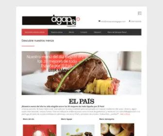 Restauranteagape.com(Restaurante Agape Bilbao) Screenshot