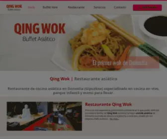 Restauranteasiaticoqingwok.com.es(Qing Wok) Screenshot