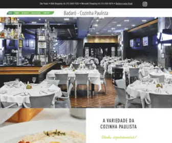 Restaurantebadaro.com.br(Comida Paulista) Screenshot