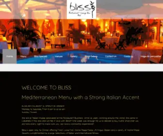 Restaurantebliss.com(Bliss Restaurant) Screenshot