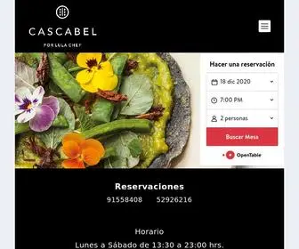 Restaurantecascabel.com(Restaurante Mexicano) Screenshot