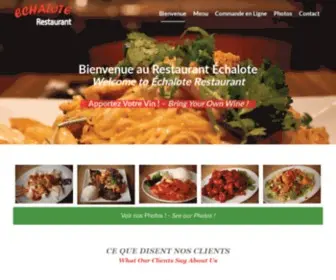 Restaurantechalote.com(Restaurant Échalote) Screenshot
