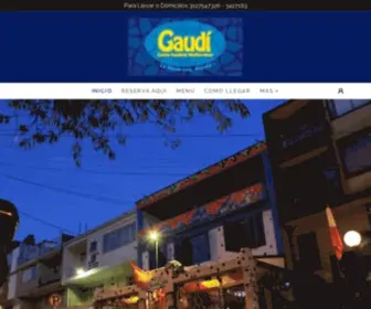 Restaurantegaudi.com(Restaurante Gaudí) Screenshot