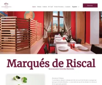 Restaurantemarquesderiscal.com(Restaurante Marqués de Riscal) Screenshot