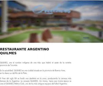 Restaurantequilmes.com(Parrilla Quilmes) Screenshot