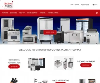 Restaurantequipment.com(Cresco-Resco Restaurant Equipment and Supplies) Screenshot