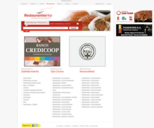 Restauranteshoy.com.ar(Restaurantes en Argentina) Screenshot