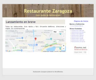 Restaurantezaragoza.net(Restaurante Zaragoza) Screenshot