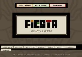 Restaurantfiestagourmet.com(RESTAURANTE FIESTA CHICLAYO GOURMET) Screenshot