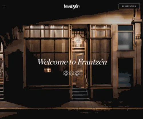 Restaurantfrantzen.com(Frantzén) Screenshot