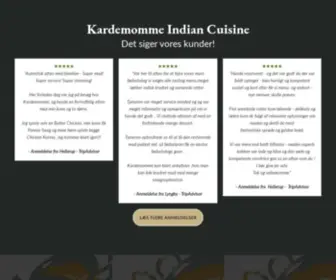 Restaurantkardemomme.dk(Indisk mad i Hellerup og Lyngby nær København) Screenshot