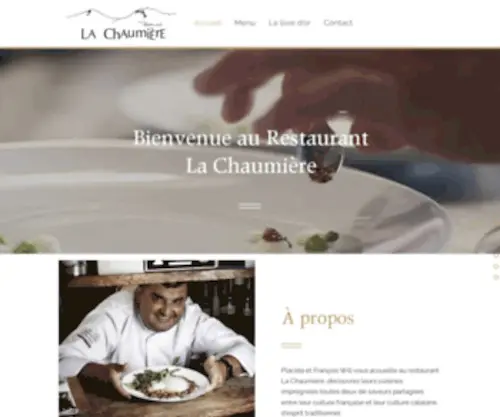 Restaurantlachaumiere.fr(La Chaumière) Screenshot