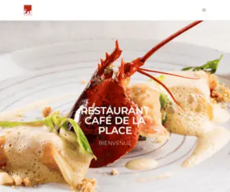 Restaurantlaplace.ch(Restaurant Café de La Place) Screenshot