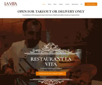 Restaurantlavita.com(Restaurant La Vita) Screenshot