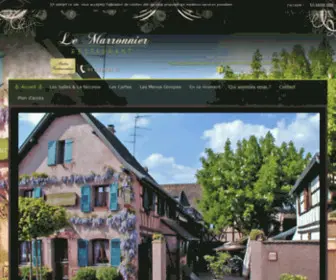 Restaurantlemarronnier.fr(Restaurant Le Marronnier) Screenshot