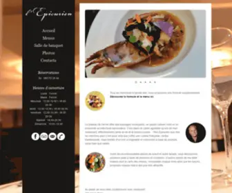 Restaurantlepicurien.be(Restaurant l'Epicurien) Screenshot