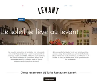 Restaurantlevant.nl(Turks Restaurant in Amsterdam) Screenshot