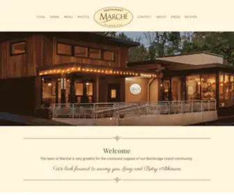 Restaurantmarchebainbridge.com(Restaurant Marché) Screenshot