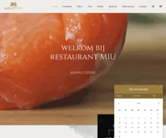 Restaurantmiu.nl(Amsterdam sushi & Grill All You Can Eat) Screenshot