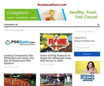 Restaurantnews.com(Restaurant Industry News and Resources) Screenshot