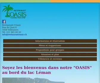 Restaurantoasis.ch(Restaurant Oasis) Screenshot