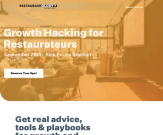 Restaurantologysummit.com(Restaurantology 2021) Screenshot