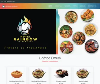 Restaurantrainbow.com(Rainbow Hotel) Screenshot