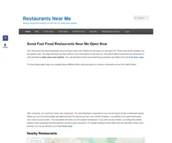 Restaurants-Nearme-Now.com(Good Fast Food Restaurants Near Me Open Now) Screenshot